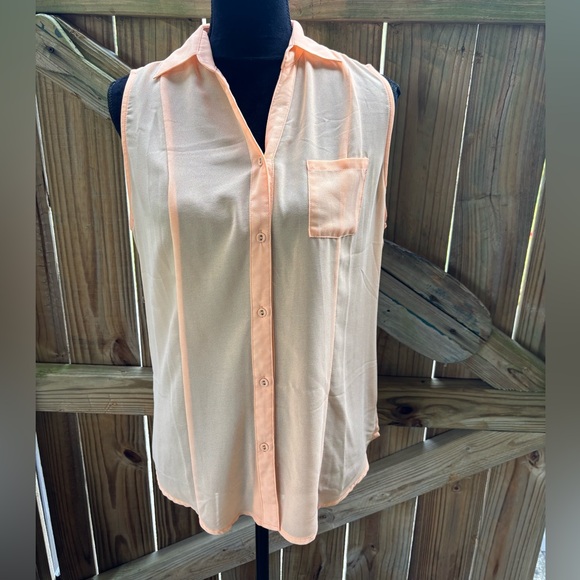 Altar’d State Sleeveless Button Front Blouse Size XL - Picture 1 of 7